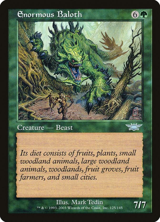 Enormous Baloth 125 card from Legions