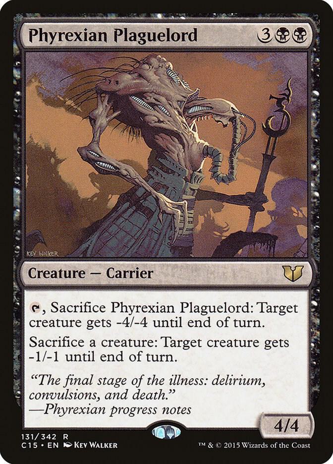 Phyrexian Plaguelord 131 card from Commander 2015