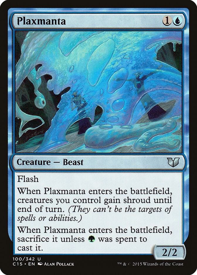 Plaxmanta 100 card from Commander 2015