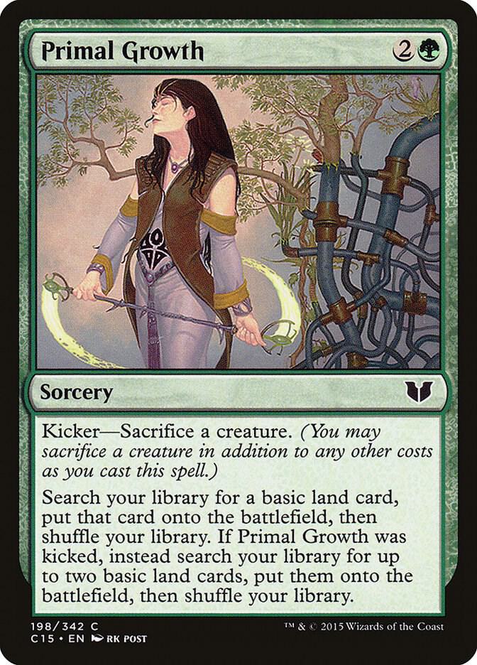 Primal Growth 198 card from Commander 2015