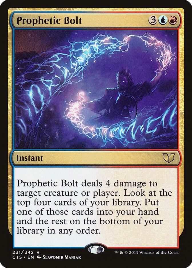 Prophetic Bolt 231 card from Commander 2015