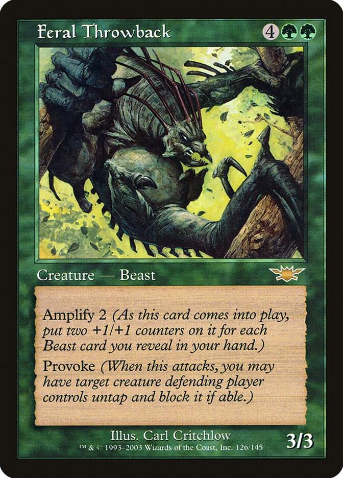 Feral Throwback 126 card from Legions