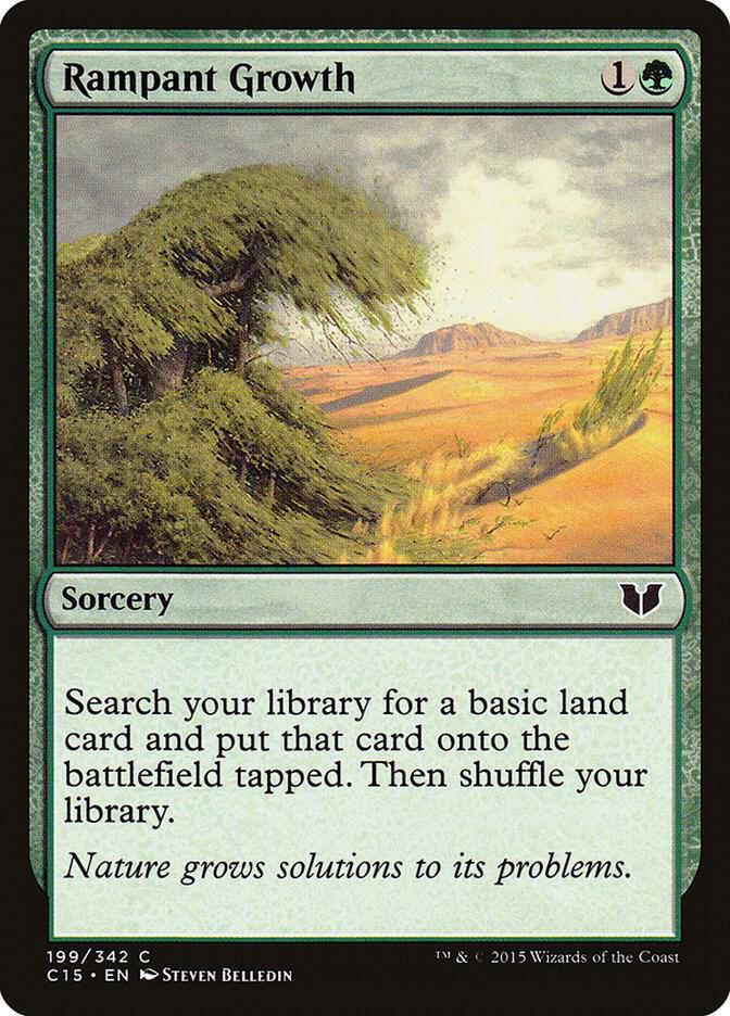 Rampant Growth 199 card from Commander 2015