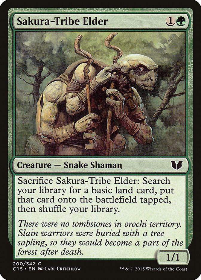 Sakura-Tribe Elder 200 card from Commander 2015