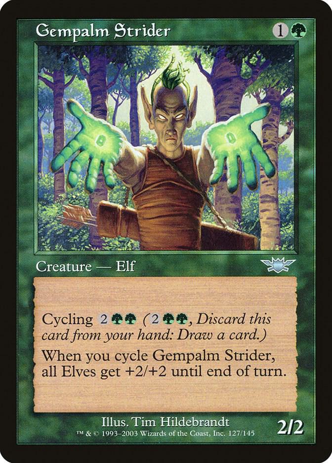 Gempalm Strider 127 card from Legions