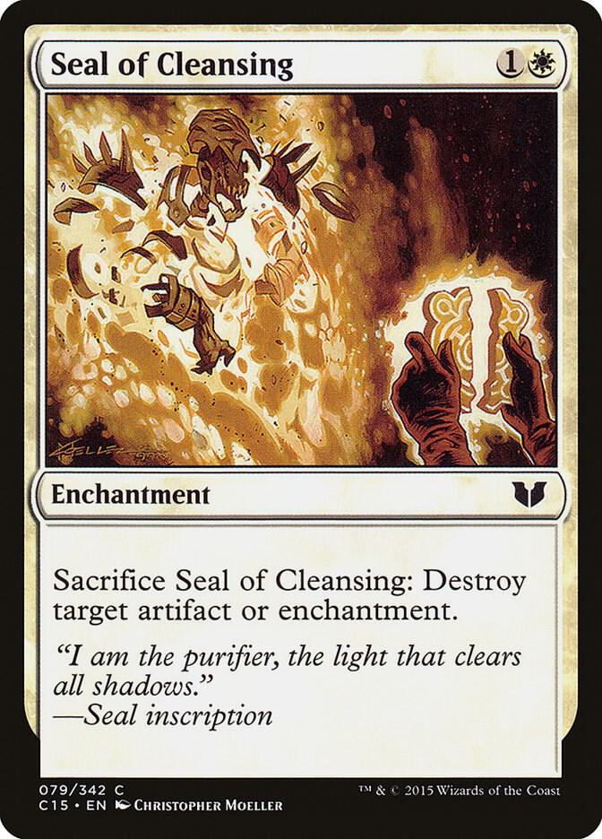 Seal of Cleansing 79 card from Commander 2015