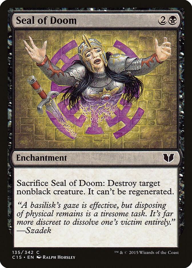 Seal of Doom 135 card from Commander 2015