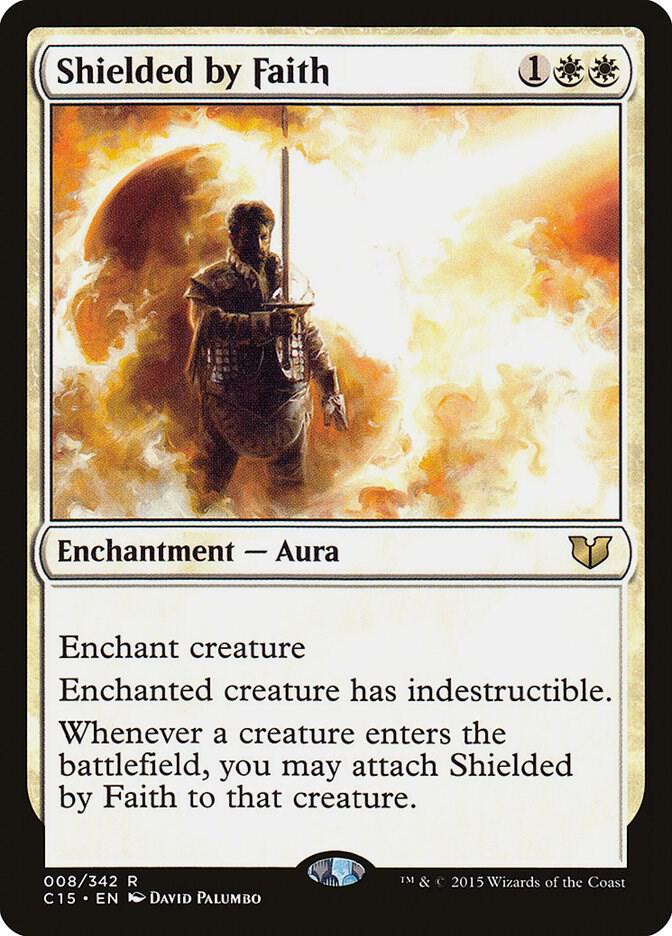 Shielded by Faith 8 card from Commander 2015