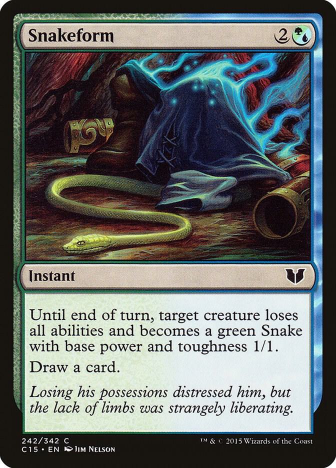 Snakeform 242 card from Commander 2015