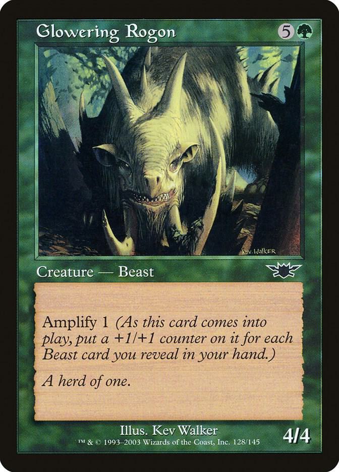Glowering Rogon 128 card from Legions