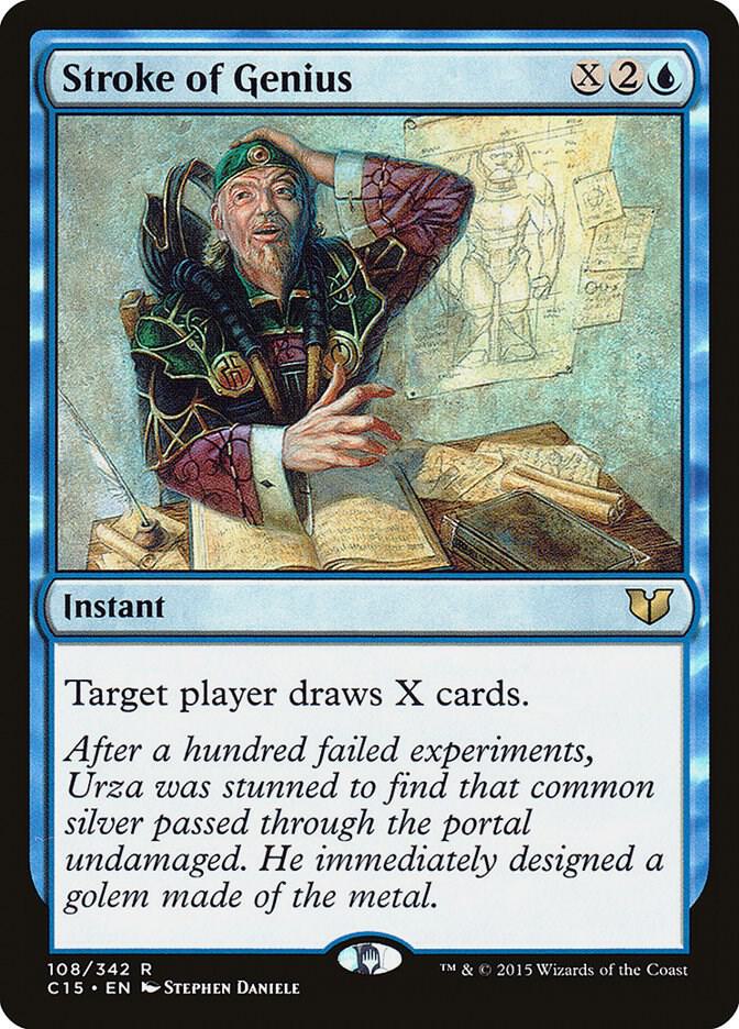 Stroke of Genius 108 card from Commander 2015