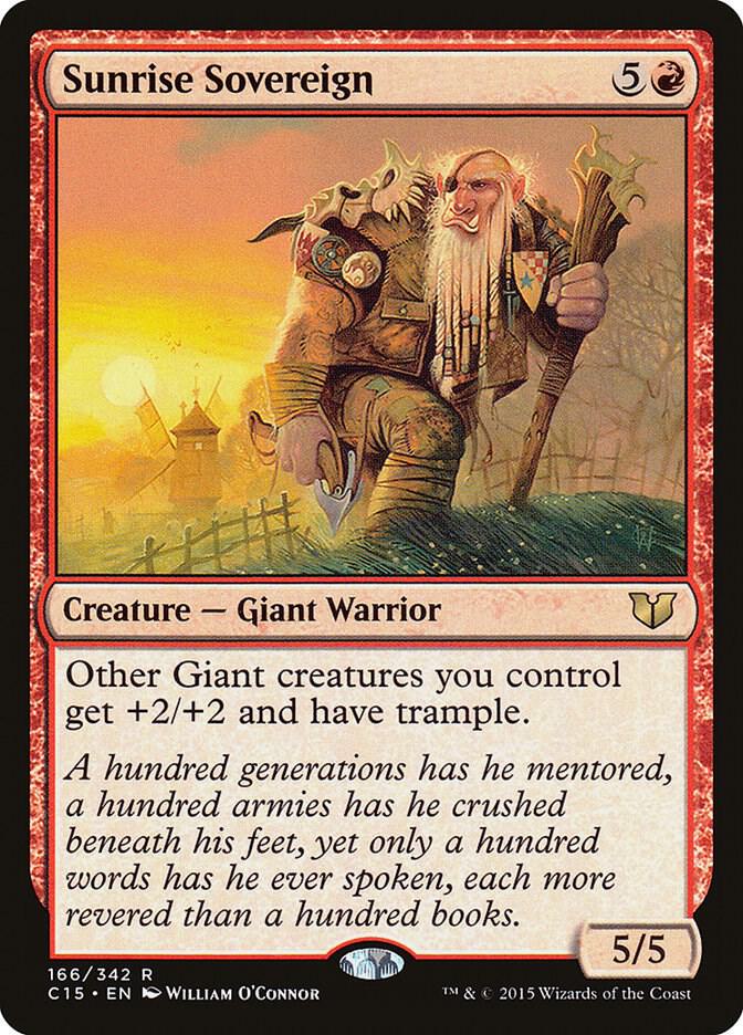 Sunrise Sovereign 166 card from Commander 2015