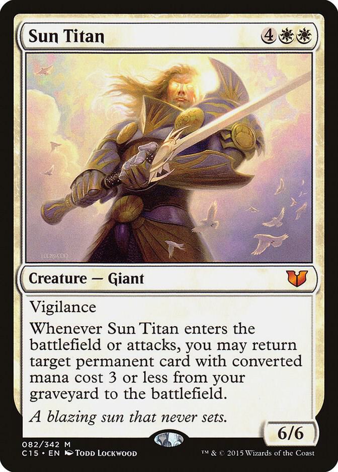 Sun Titan 82 card from Commander 2015