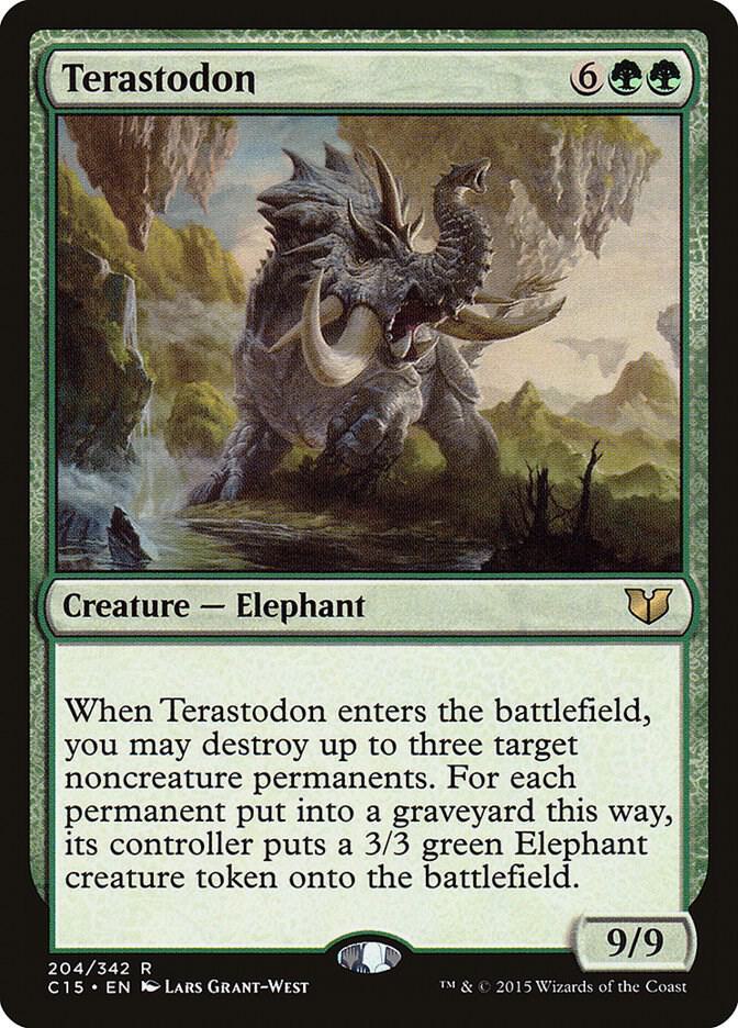 Terastodon 204 card from Commander 2015