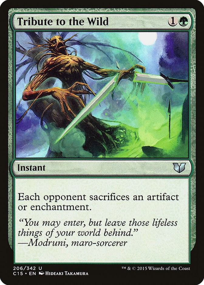 Tribute to the Wild 206 card from Commander 2015