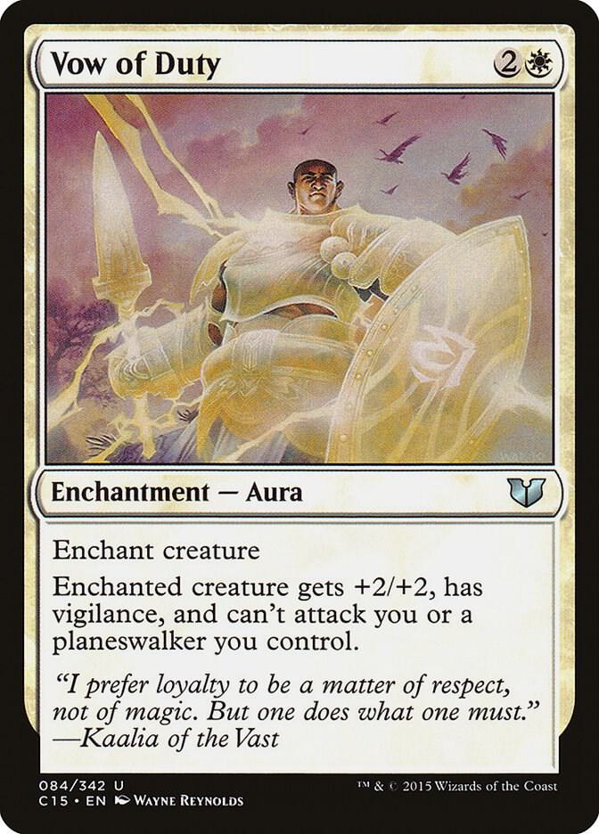 Vow of Duty 84 card from Commander 2015