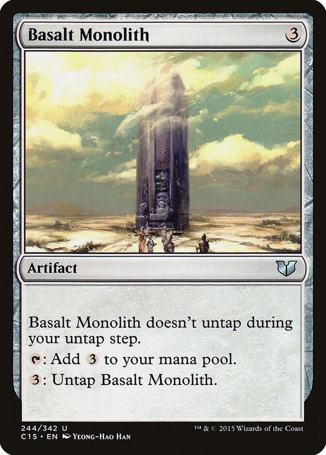 Basalt Monolith 244 card from Commander 2015