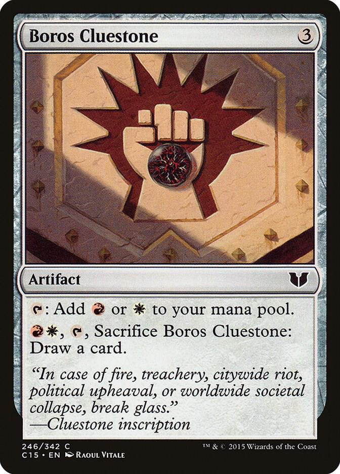 Boros Cluestone 246 card from Commander 2015