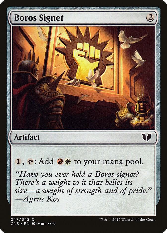 Boros Signet 247 card from Commander 2015
