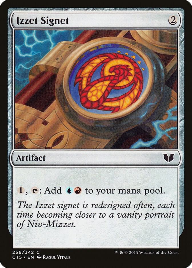 Izzet Signet 256 card from Commander 2015