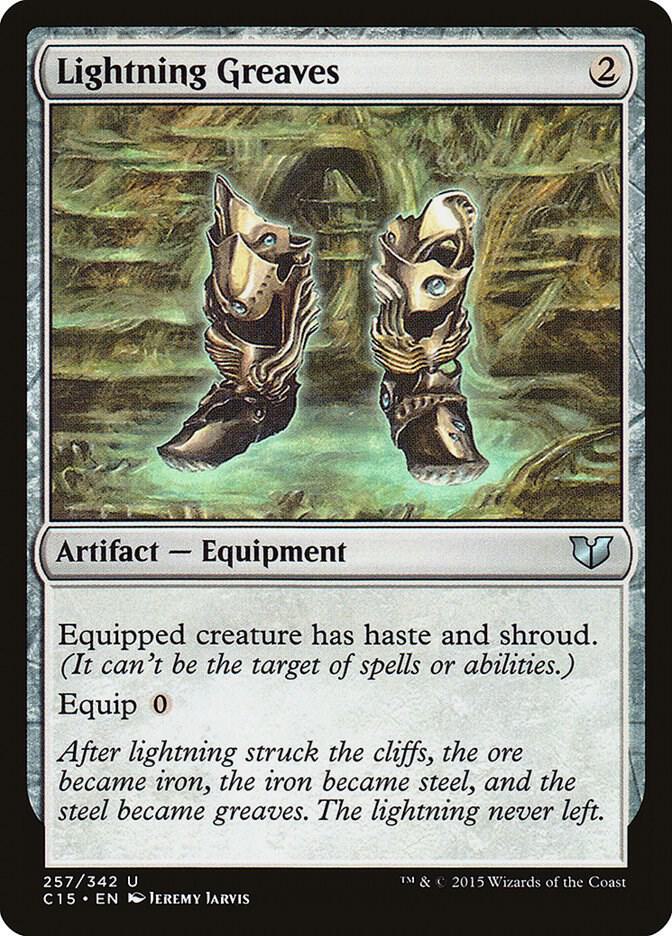 Lightning Greaves 257 card from Commander 2015