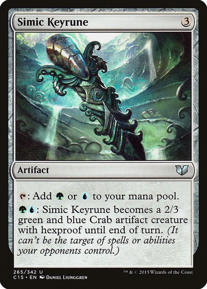 Simic Keyrune 265 card from Commander 2015