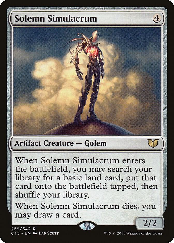 Solemn Simulacrum 269 card from Commander 2015