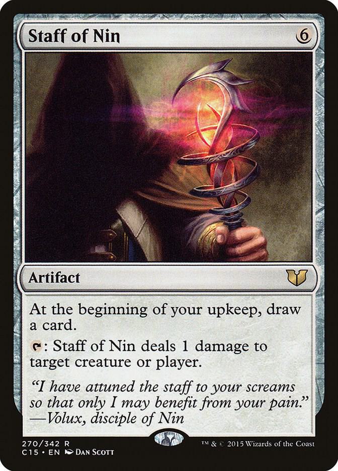 Staff of Nin 270 card from Commander 2015
