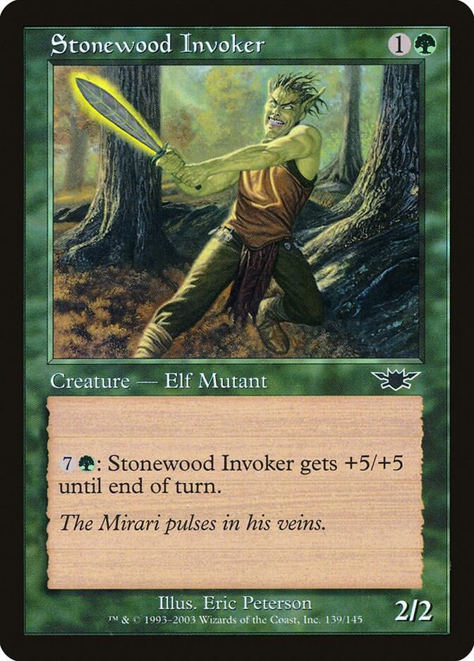 Stonewood Invoker 139 card from Legions