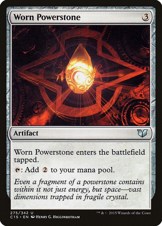 Worn Powerstone 275 card from Commander 2015