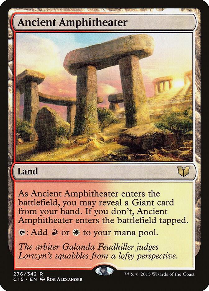 Ancient Amphitheater 276 card from Commander 2015