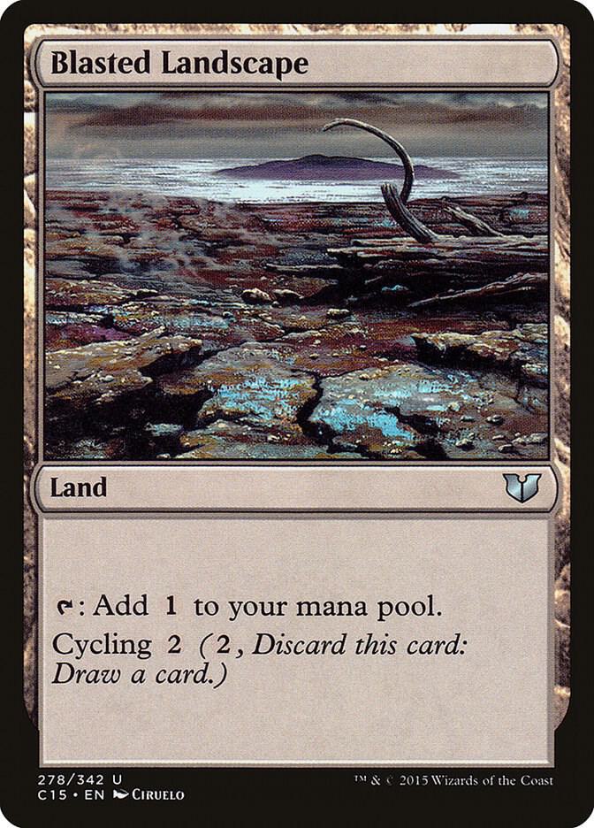 Blasted Landscape 278 card from Commander 2015