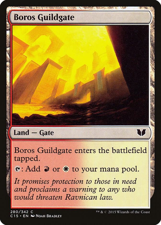 Boros Guildgate 280 card from Commander 2015