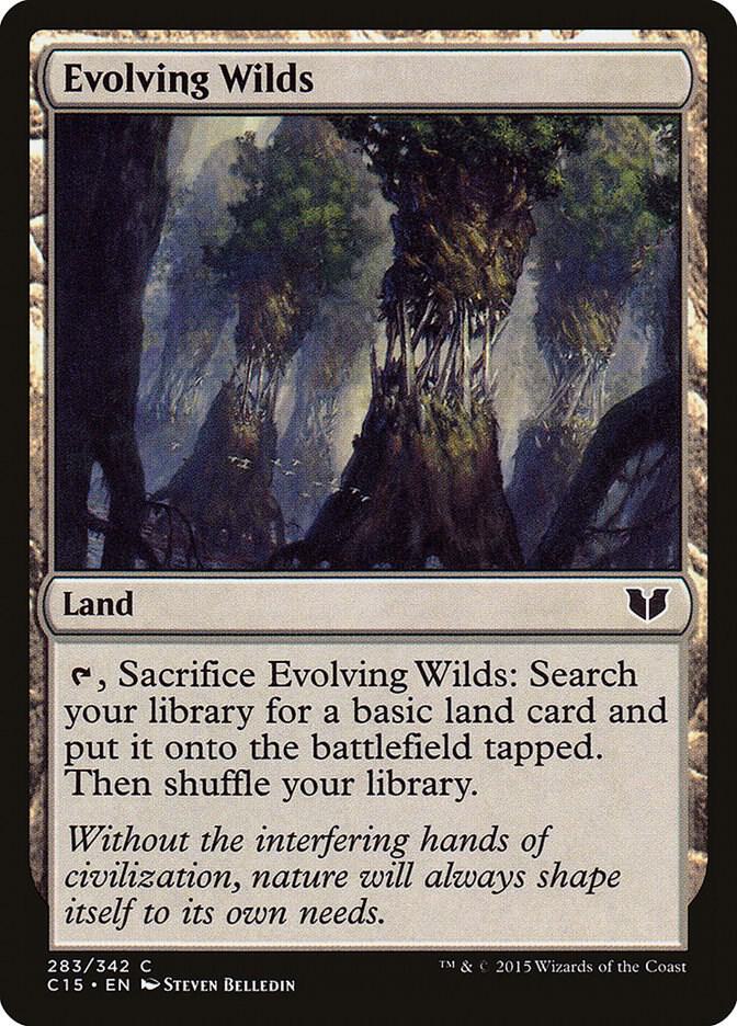 Evolving Wilds 283 card from Commander 2015