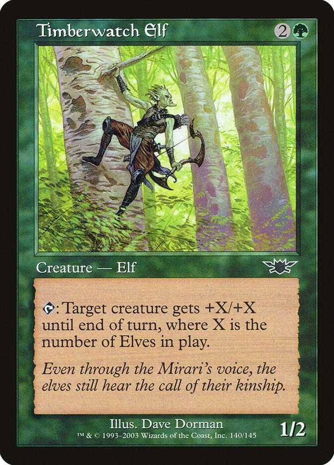 Timberwatch Elf 140 card from Legions