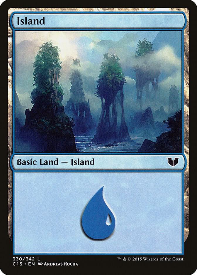Island 330 card from Commander 2015