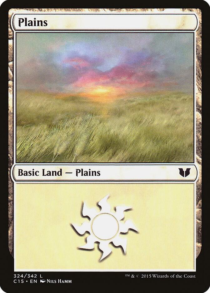Plains 324 card from Commander 2015