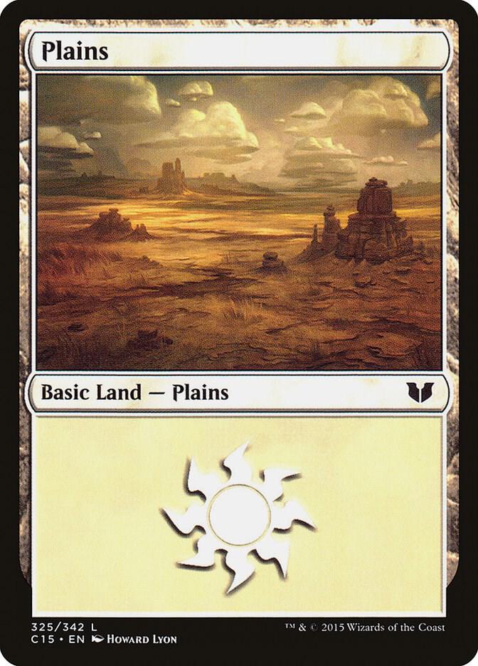 Plains 325 card from Commander 2015