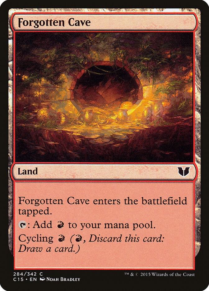 Forgotten Cave 284 card from Commander 2015