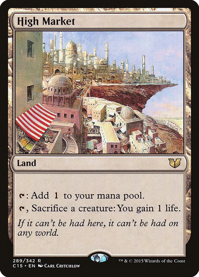 High Market 289 card from Commander 2015