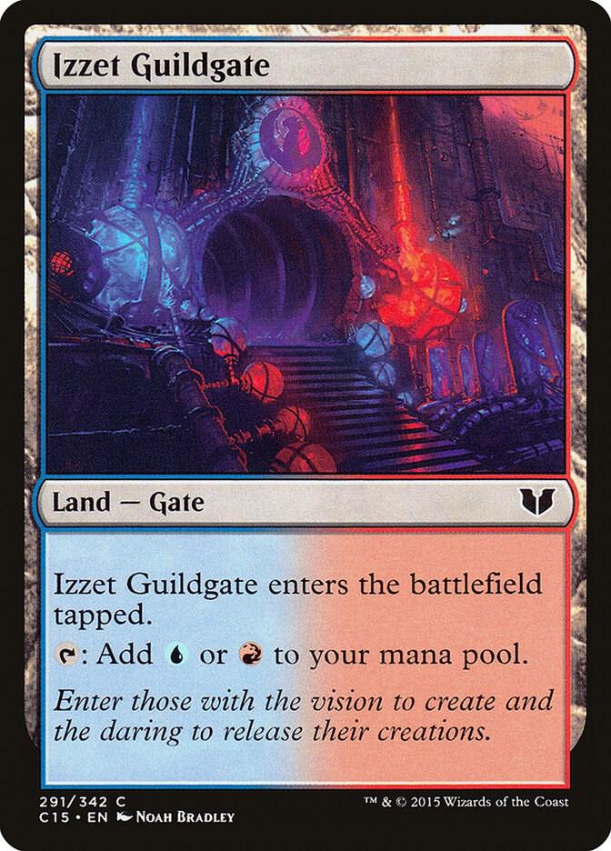 Izzet Guildgate 291 card from Commander 2015