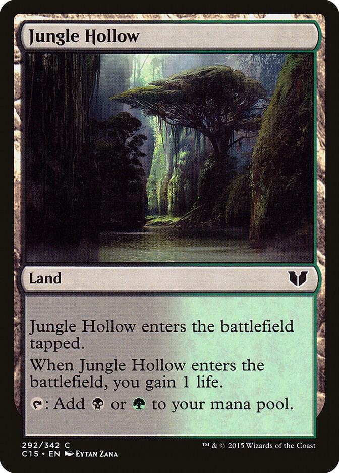 Jungle Hollow 292 card from Commander 2015