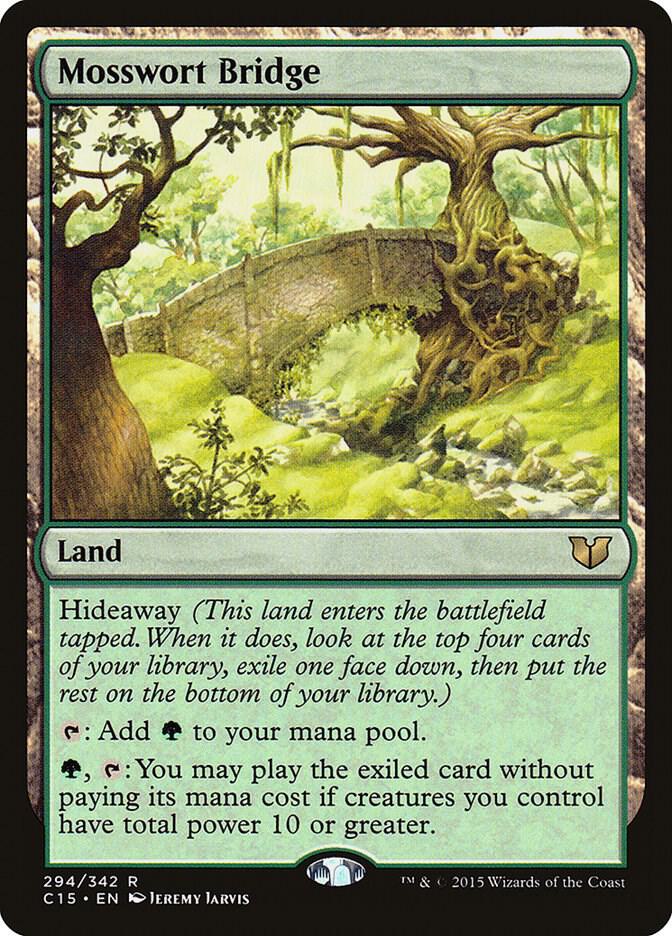 Mosswort Bridge 294 card from Commander 2015