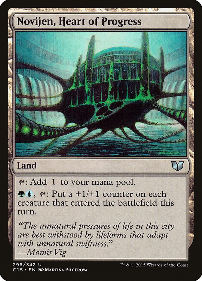 Novijen, Heart of Progress 296 card from Commander 2015