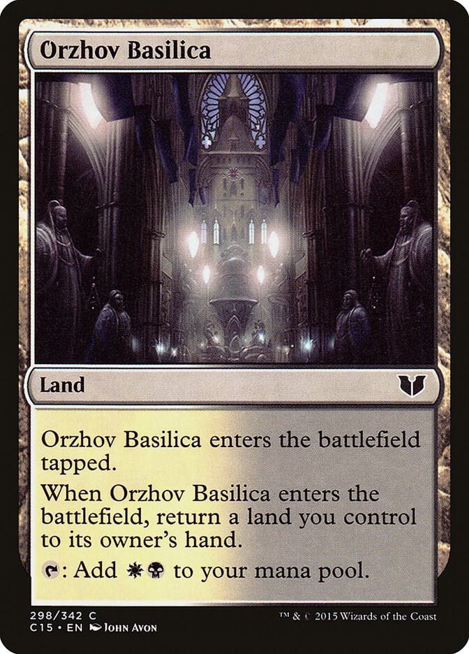 Orzhov Basilica 298 card from Commander 2015
