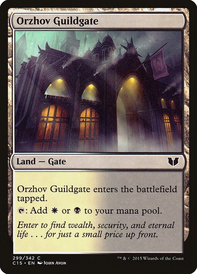 Orzhov Guildgate 299 card from Commander 2015
