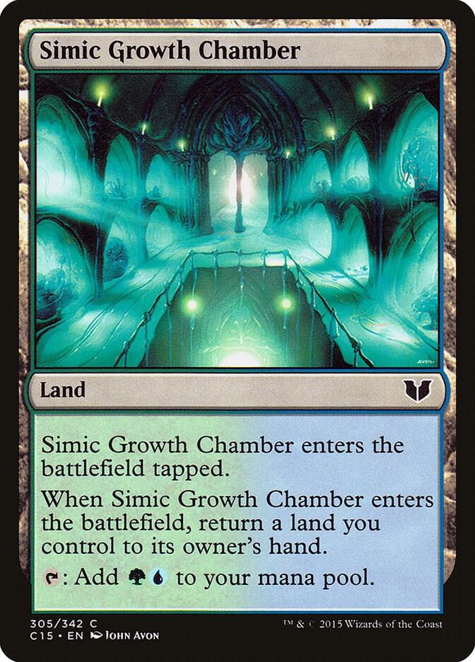 Simic Growth Chamber 305 card from Commander 2015