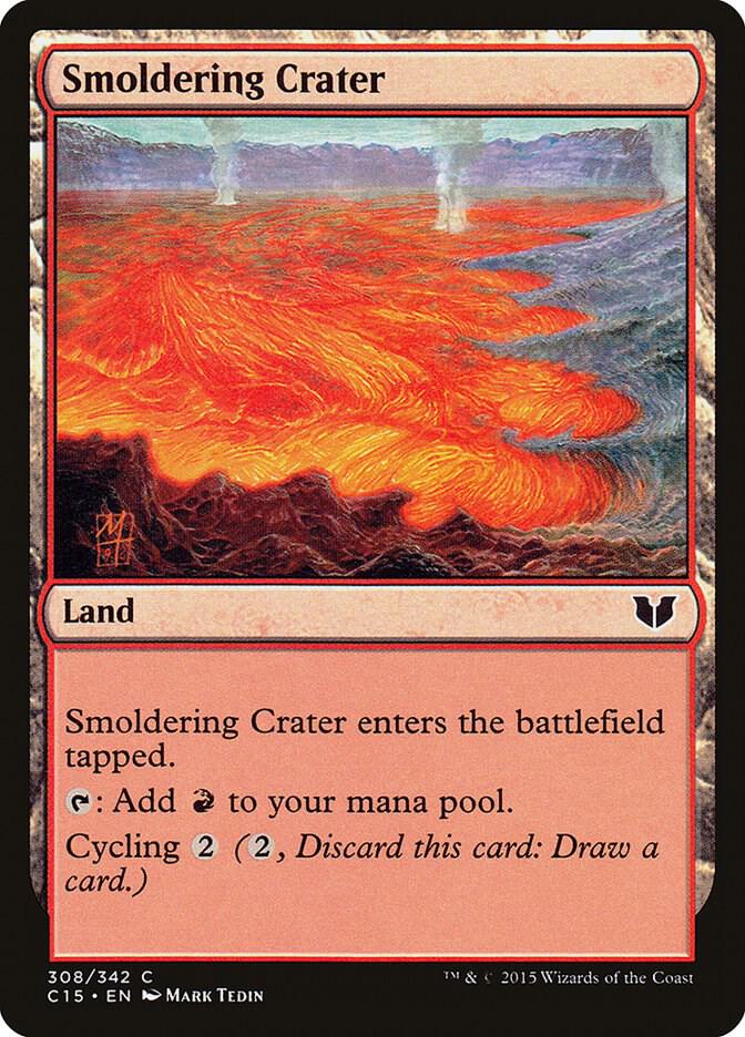 Smoldering Crater 308 card from Commander 2015