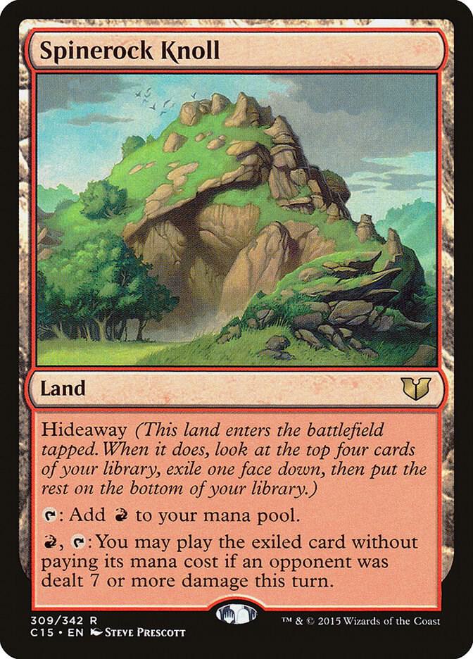 Spinerock Knoll 309 card from Commander 2015