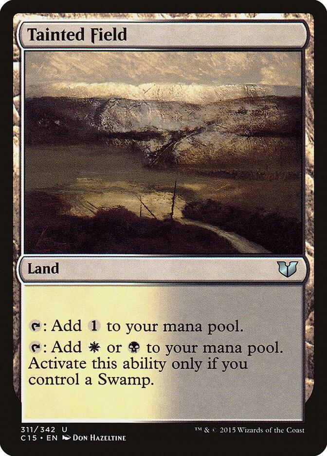 Tainted Field 311 card from Commander 2015